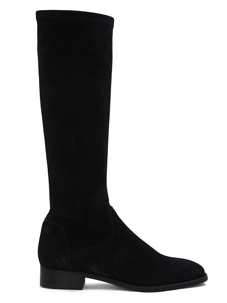Women's Sabrena 25MM Suede Knee-High Boots - Black - Size 10.5