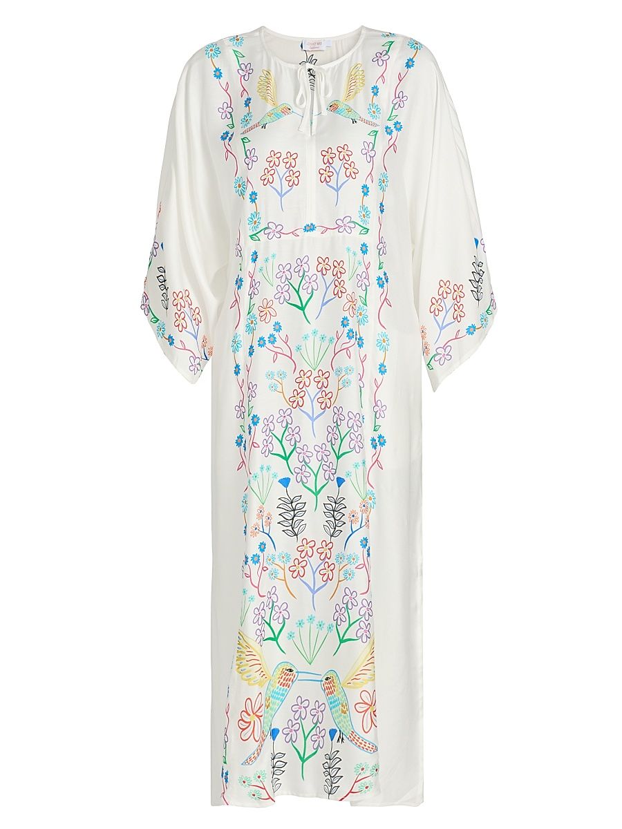 Women's Johnny Was x Ashley Percival Averi Floral Caftan - Elettra Morning - Size XS