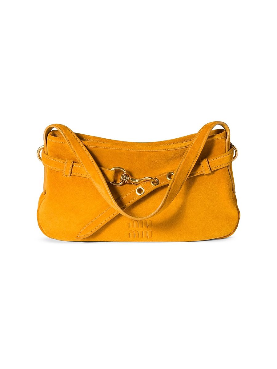 Women's Aventure Suede Bag - Yellow