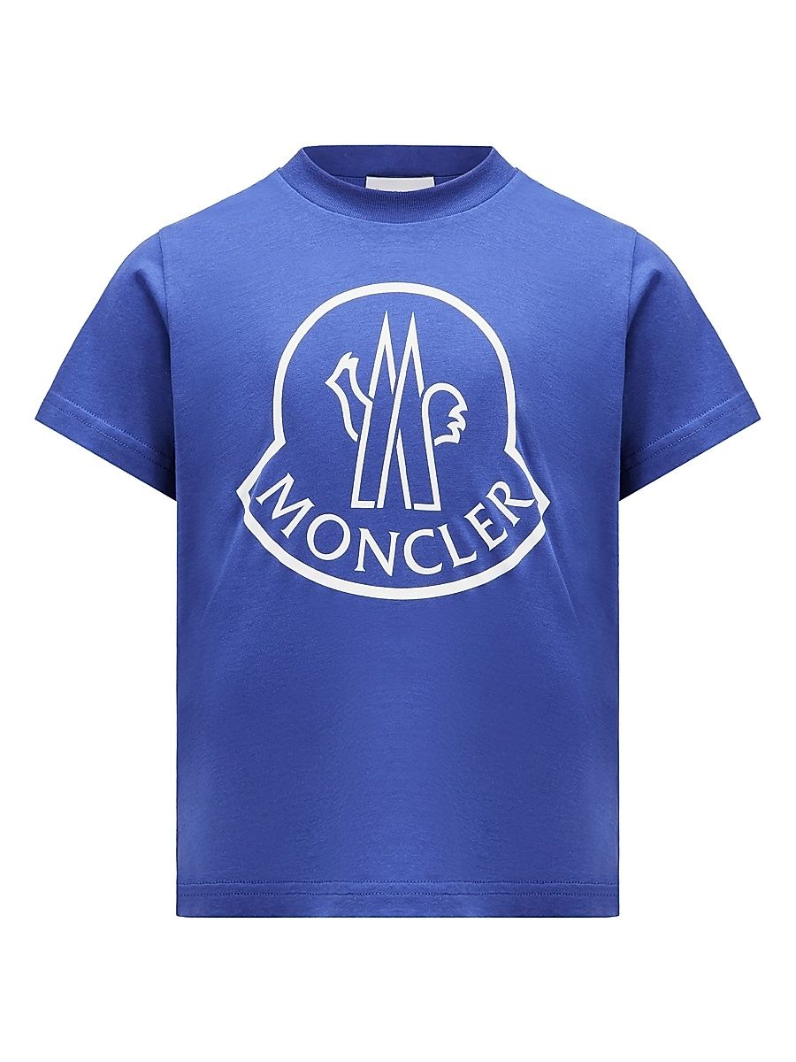 Little Boy's & Boy's Short Sleeve Logo T-Shirt - Electric Blue - Size 14