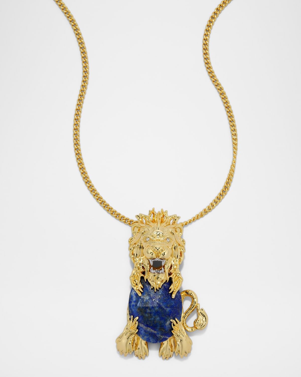 Brut Lion Lapis Necklace