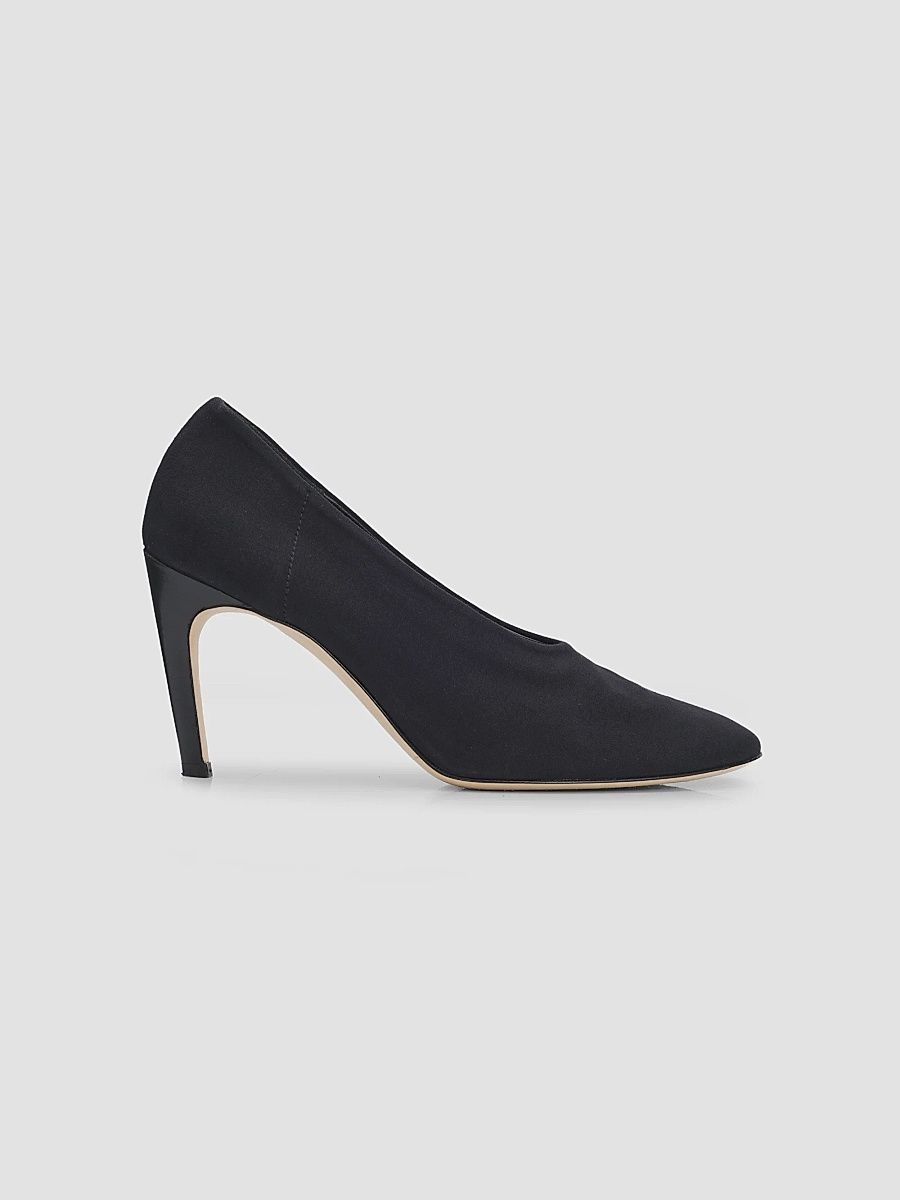 Toteme Women's 85MM Stretch-Cotton Jersey Pumps - Black - Size 12