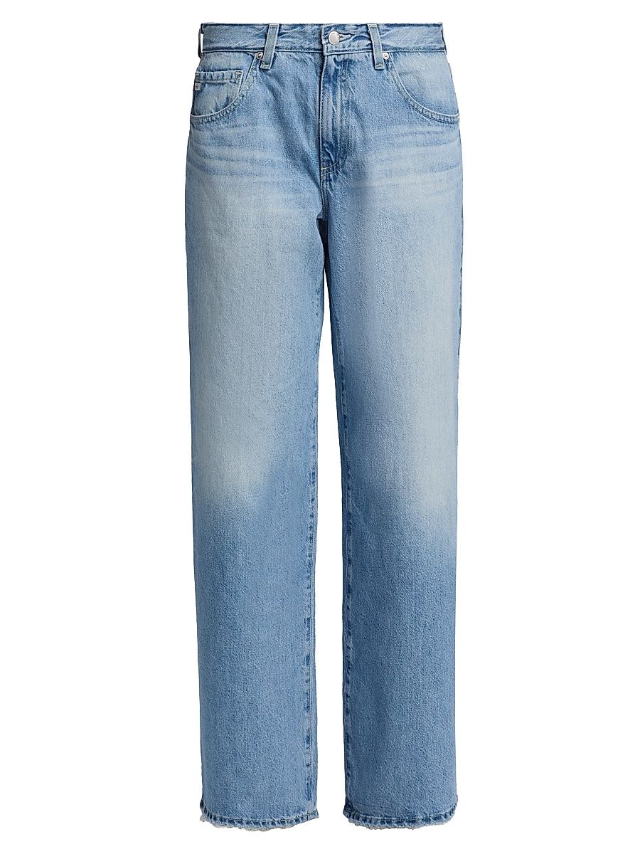 Women's Adria Distressed Low-Rise Wide-Leg Jeans - Mondrian - Size 31