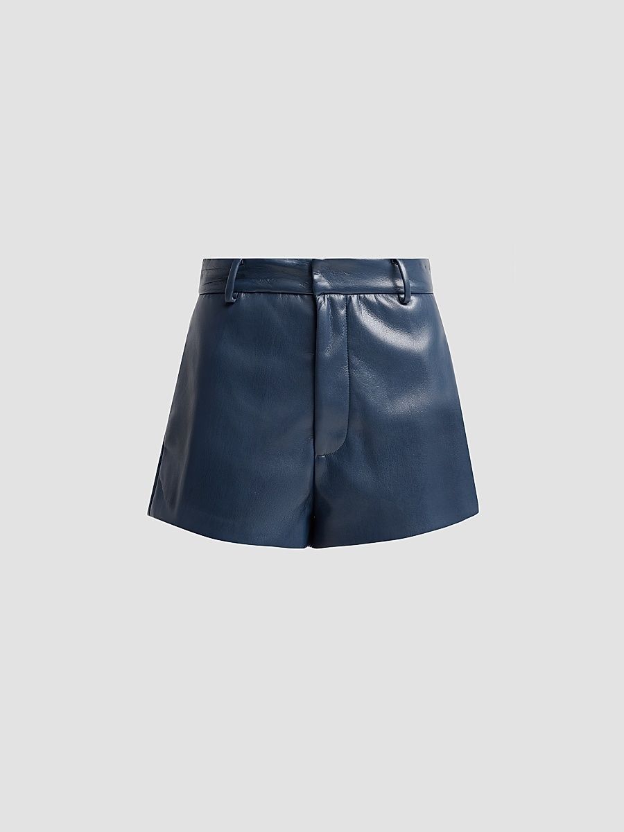 Women's Jax Vegan Leather Shorts - Peacock - Size 12