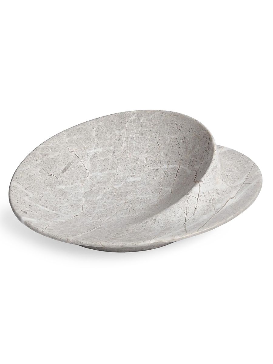 Swirl Marble Bowl, Small - Grey