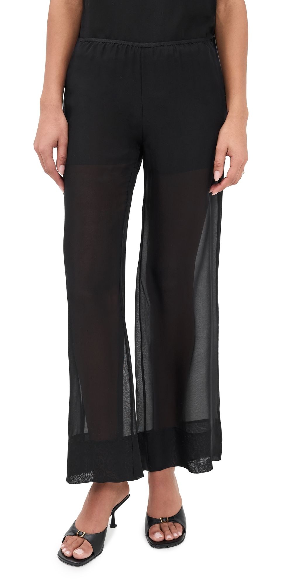 La Ligne Sheer Colby Pants Black 10