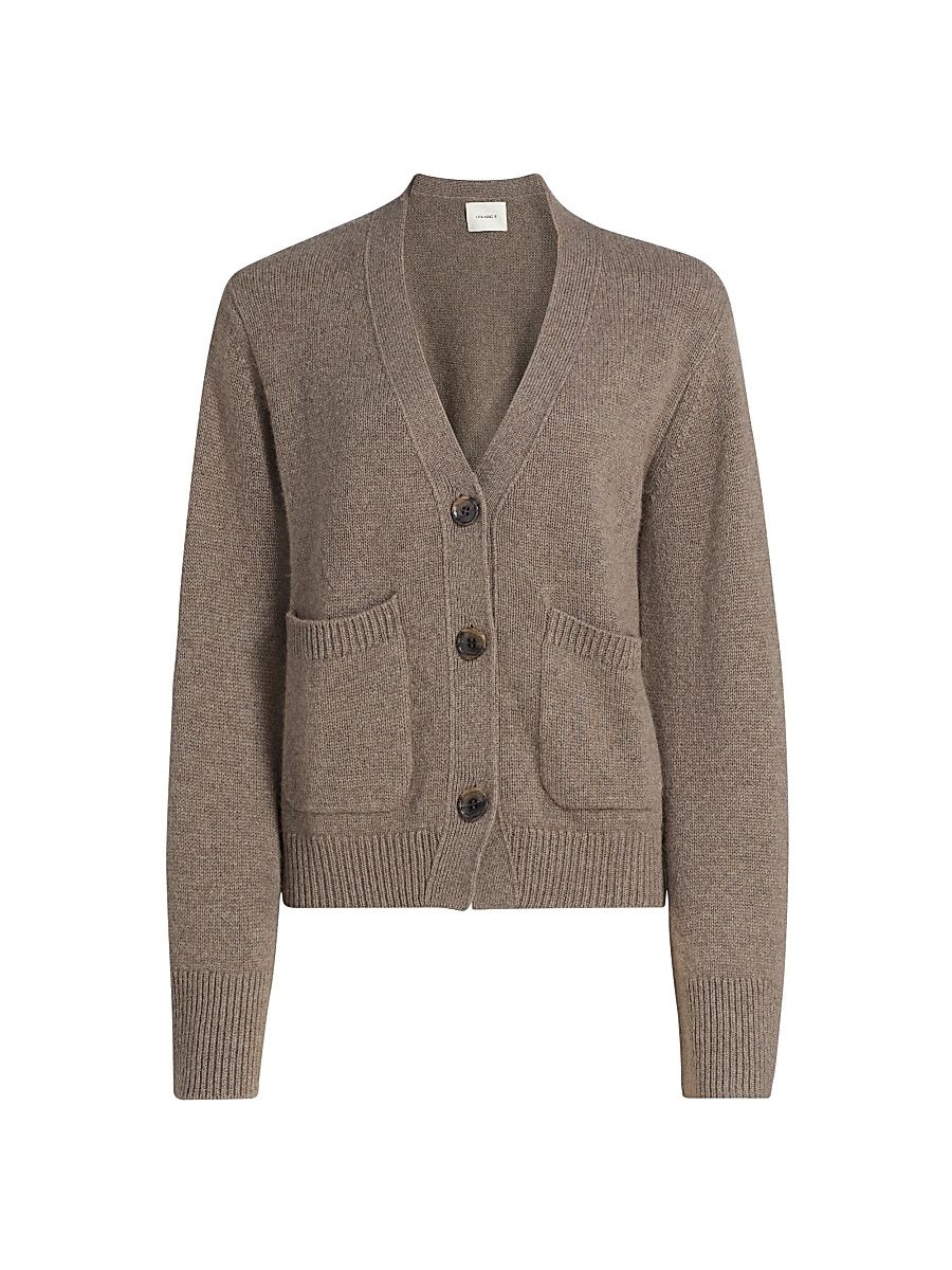 Women's Danni Cashmere Relaxed-Fit Cardigan - Truffle - Size Medium