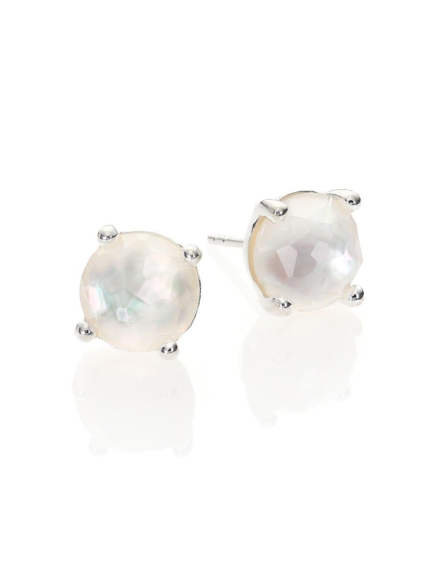 Women's Rock Candy Sterling Silver & Doublet Stud Earrings - Silver