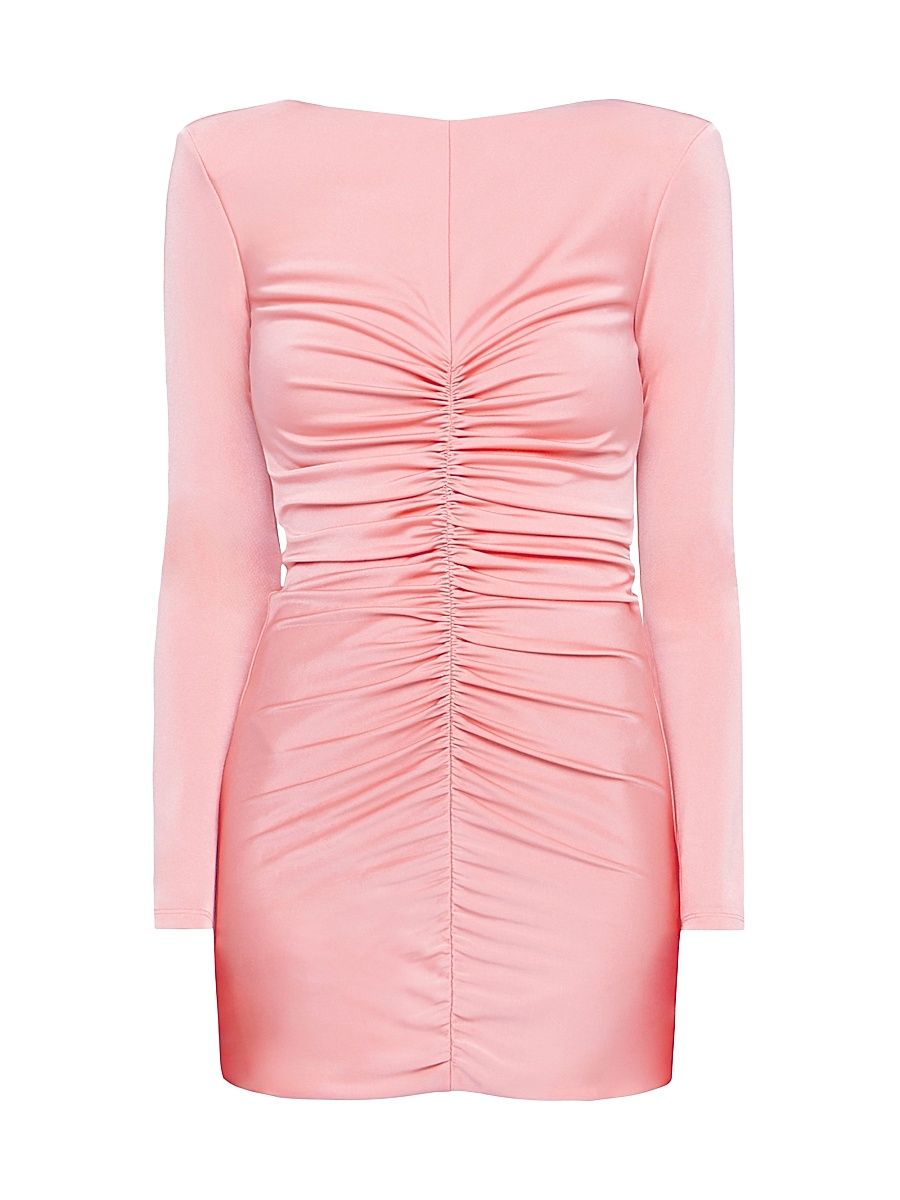 Women's Riley Ruched Minidress - Pink - Size 6