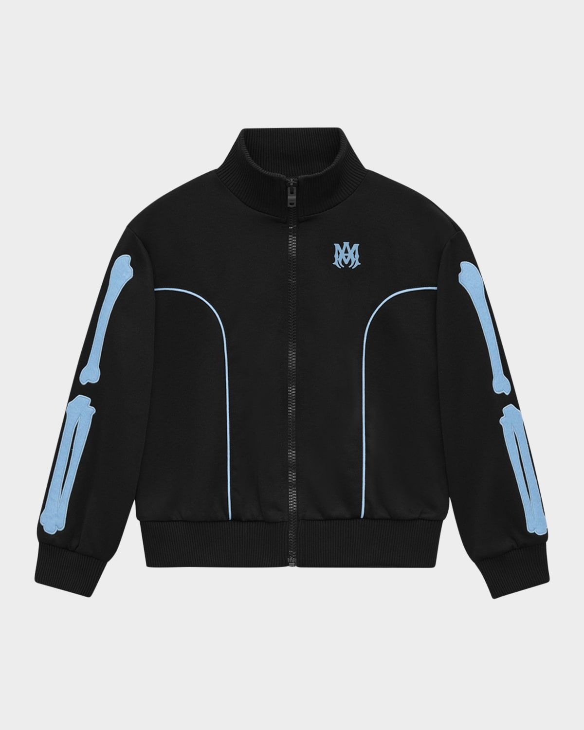 Kid & apos;s Bones Embroidered Track Jacket, Size 4-12