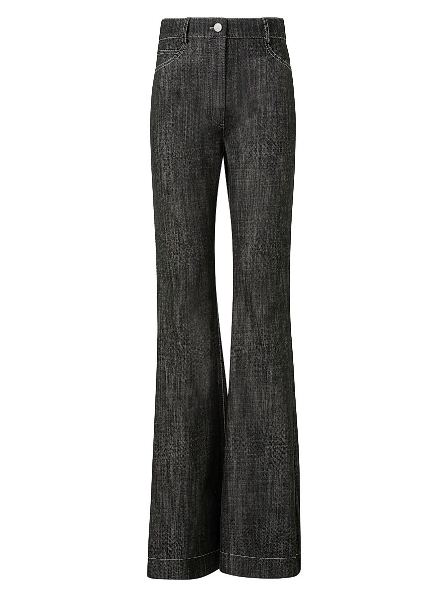 Women's Courtney High-Rise Boot-Cut Jeans - Black Denim - Size 12