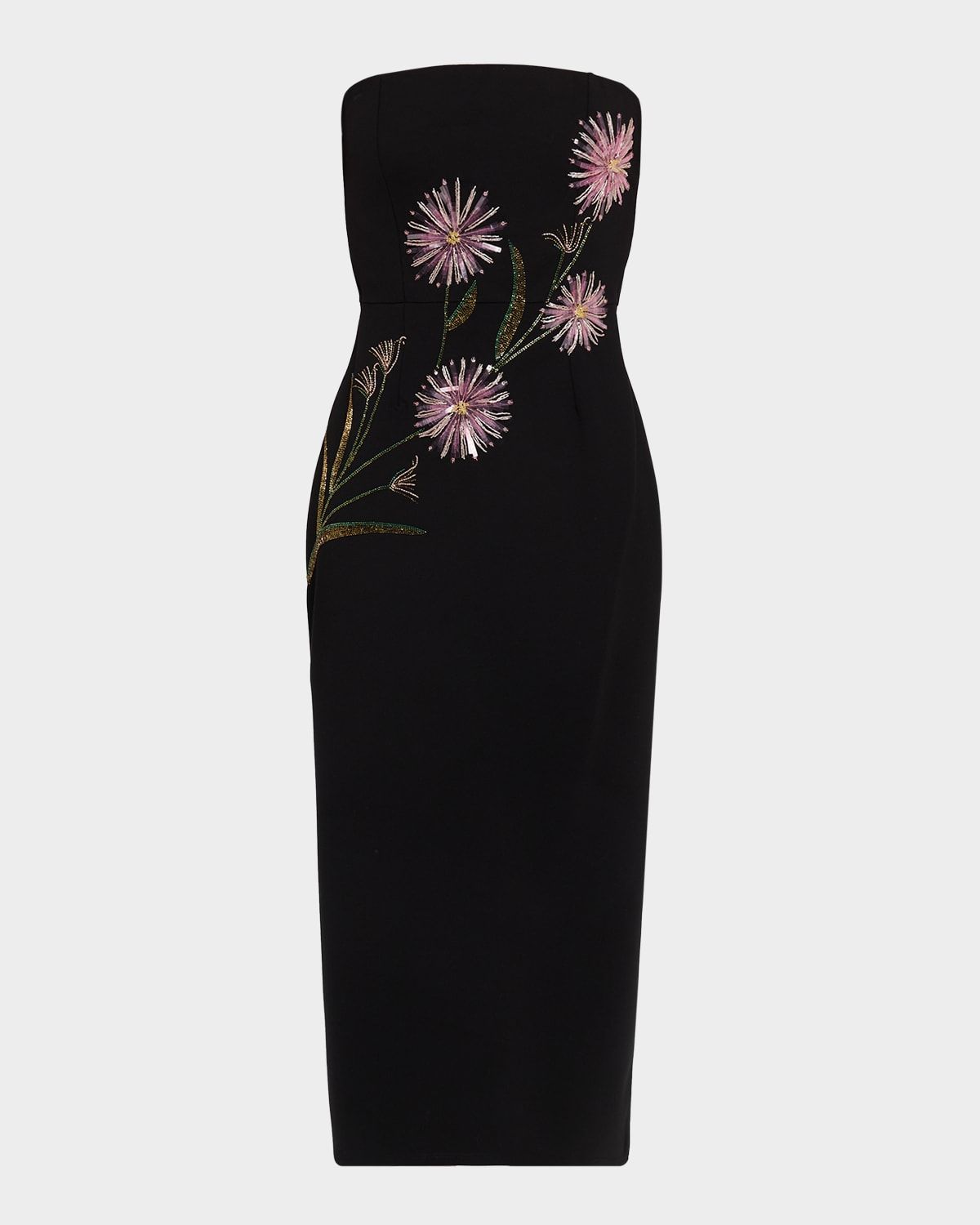 Brooke Floral Beaded Ponte Sheath Dress
