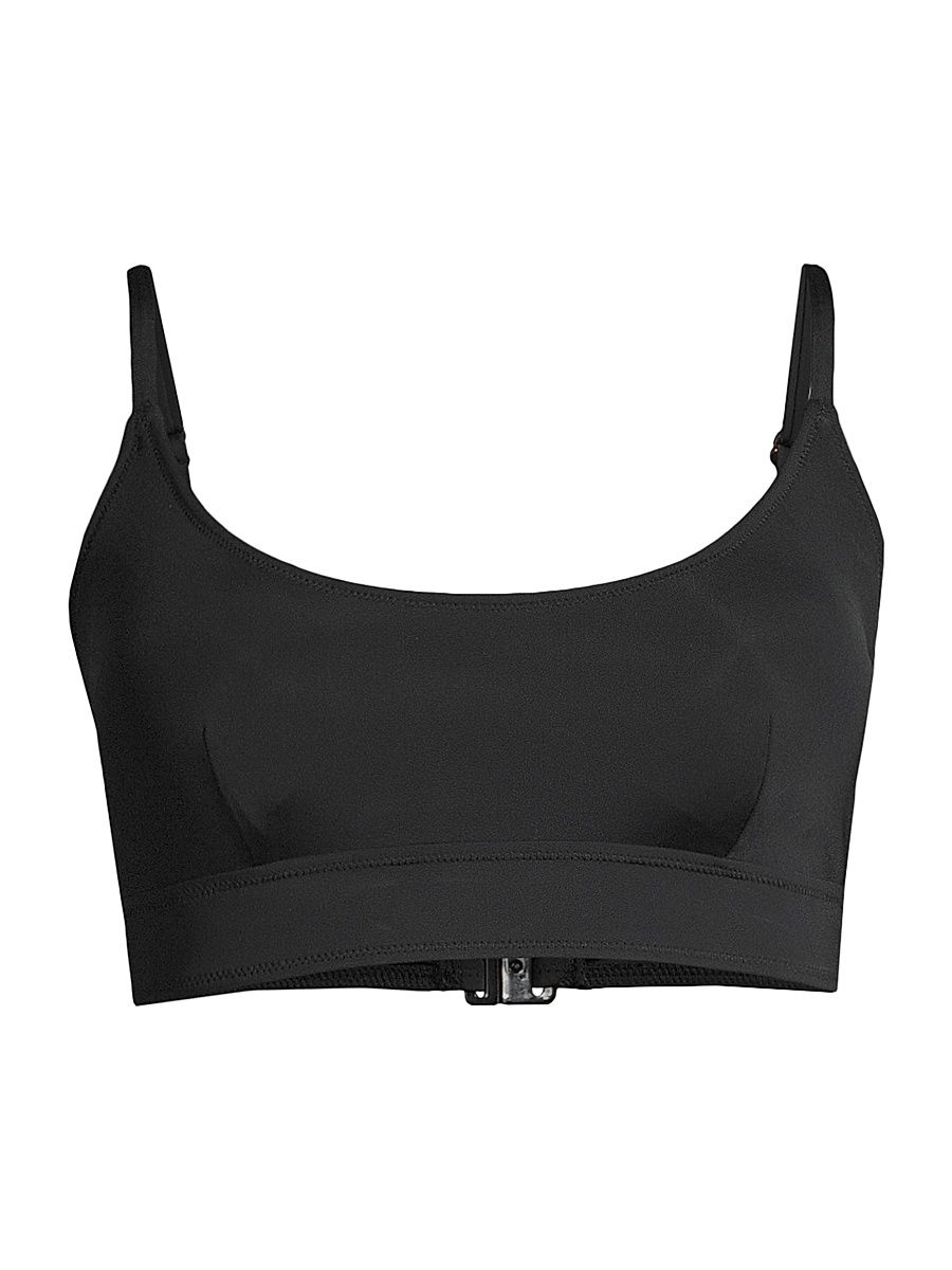 Women's Erika Scoopneck Bikini Top - Black - Size Small