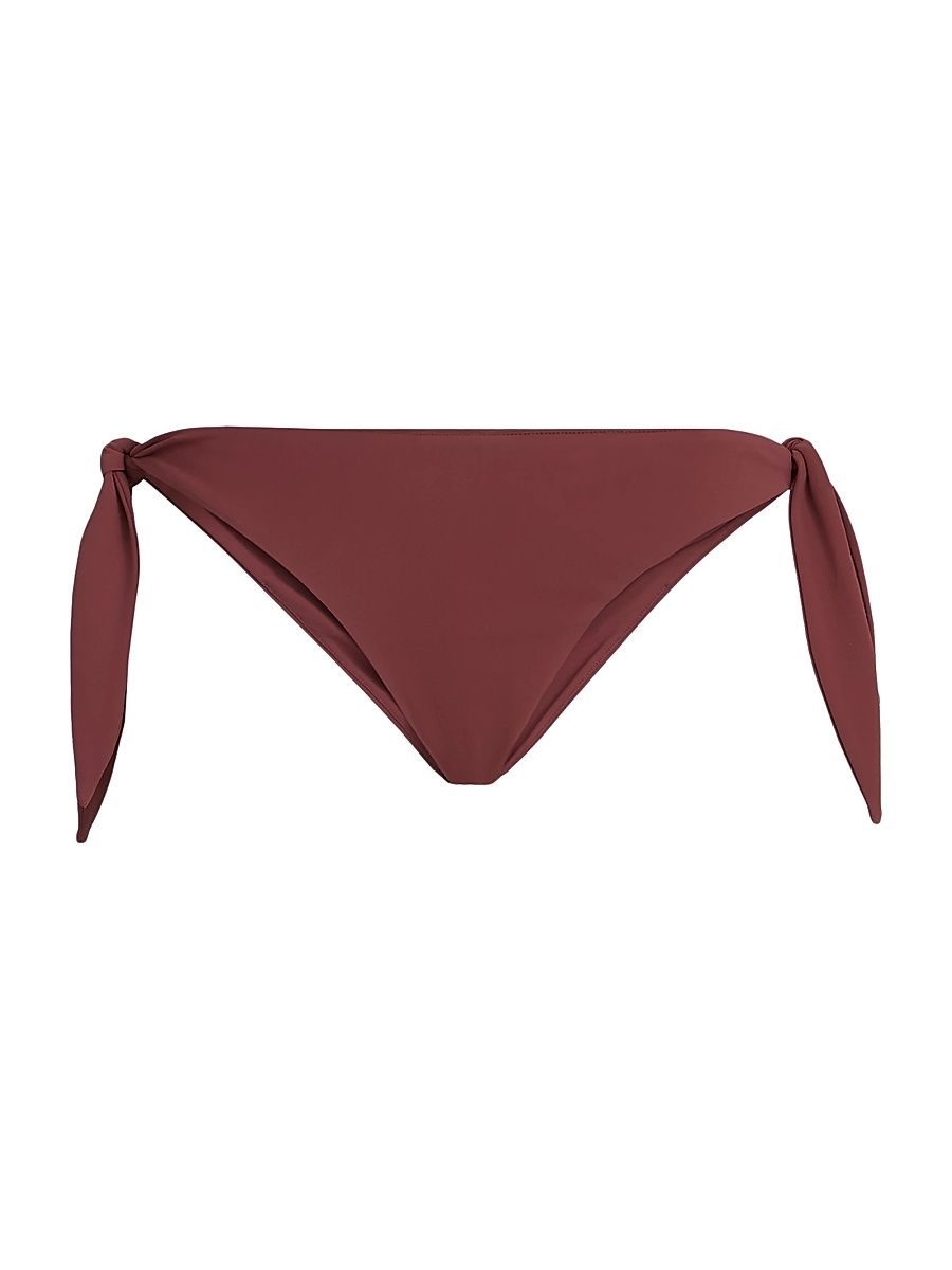 Women's Techno Jersey Bikini Bottoms - Bordeaux - Size 0