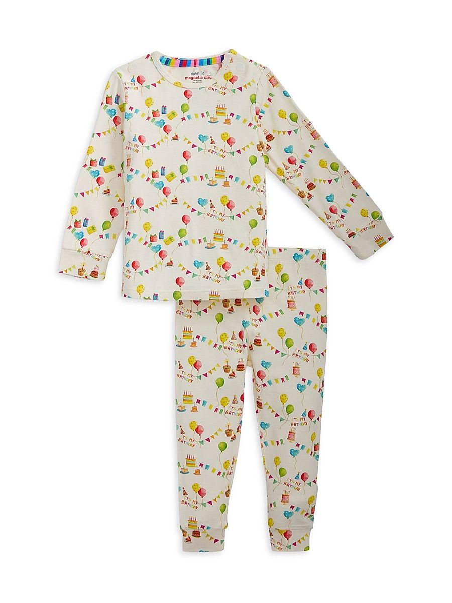 Little Kid's Birthday Babe Magnetic Pajamas - Size 8
