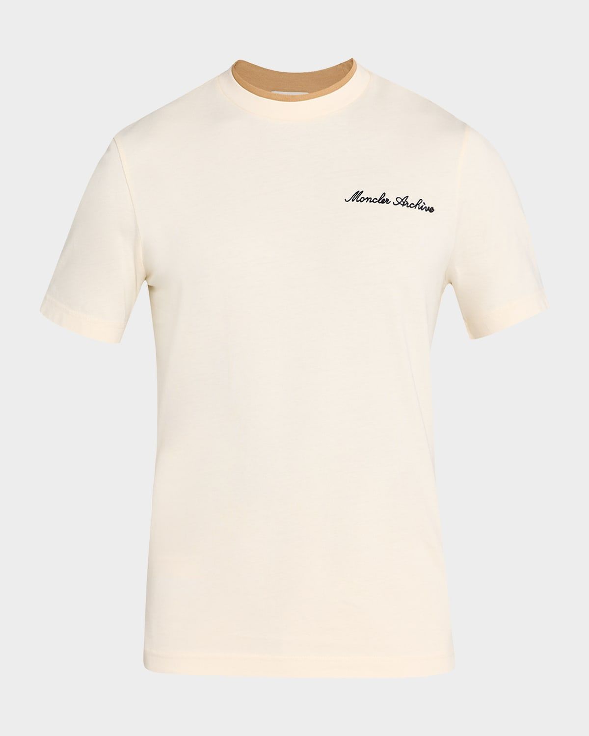 Men & apos;s Embroidered Logo Cotton T-Shirt