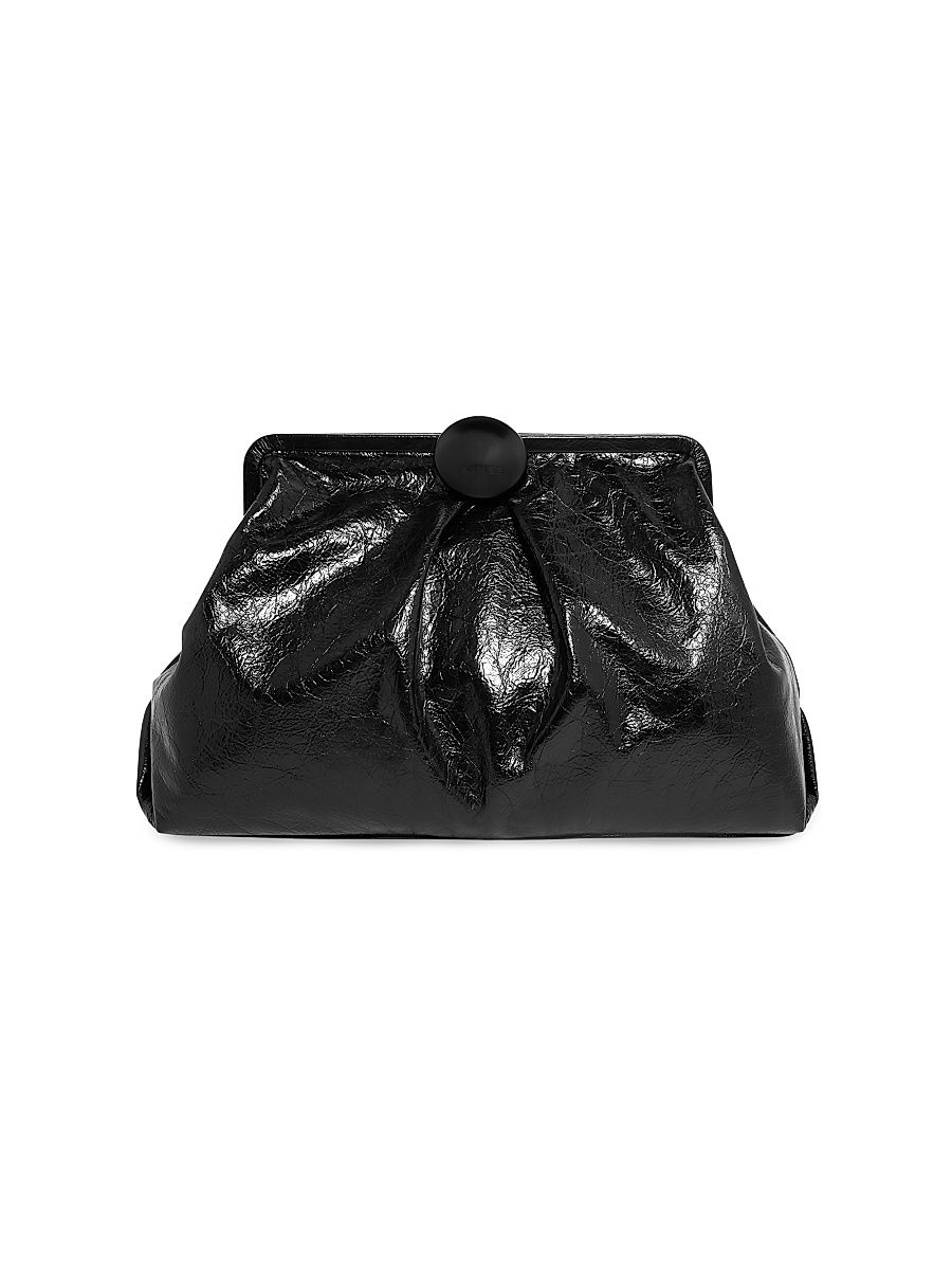 Women's Full Circle XL Clutch - Black Crinkle
