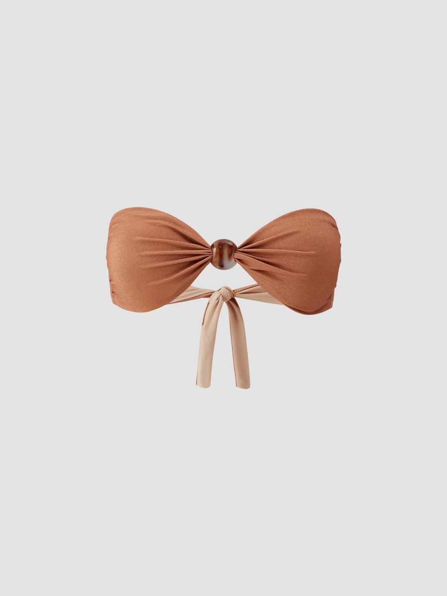 Melissa Odabash Women's Devon Bandeau Bikini Top - Bronze - Size 12