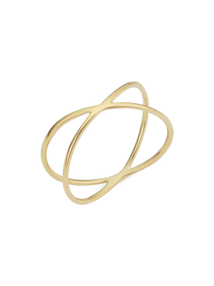 Women's 14K Yellow Solid Gold West Side Ring - Yellow Gold - Size 9
