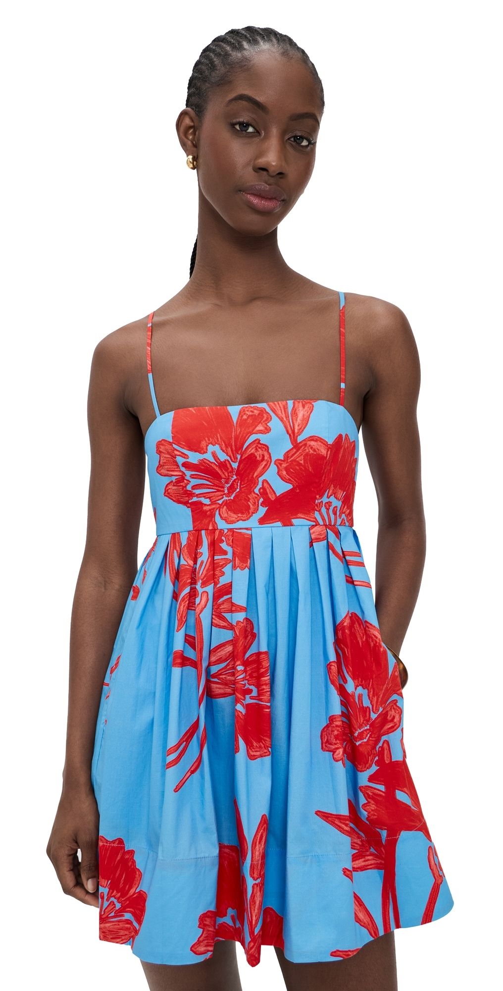 Cara Cara Leo Mini Dress Flora Shadow Sky XL