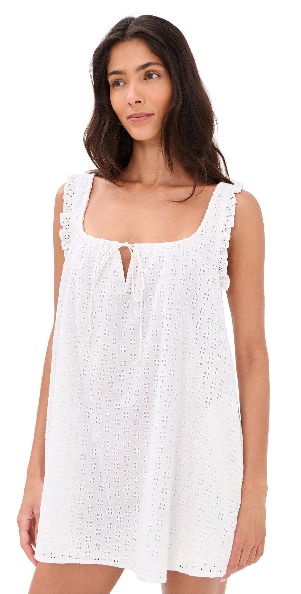 RESA Mini Moo Dress White Eyelet XS