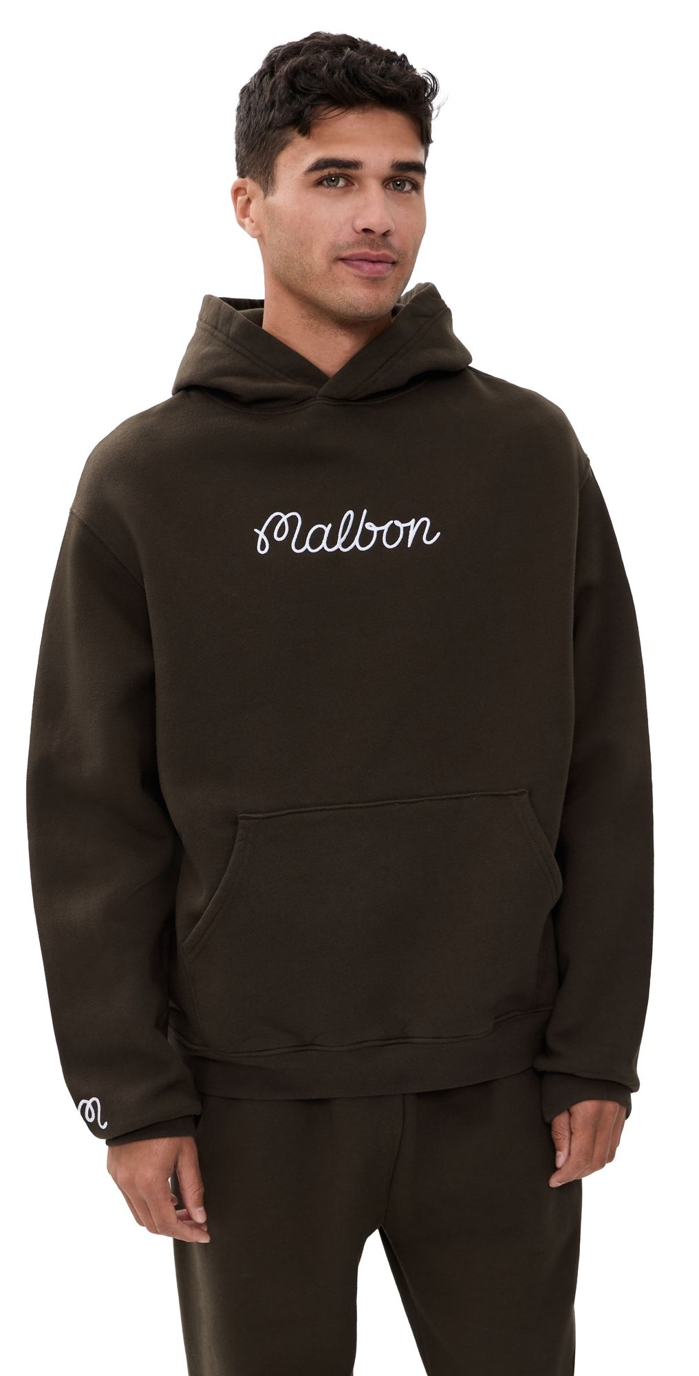 Malbon Fesque Hoodie Brown M