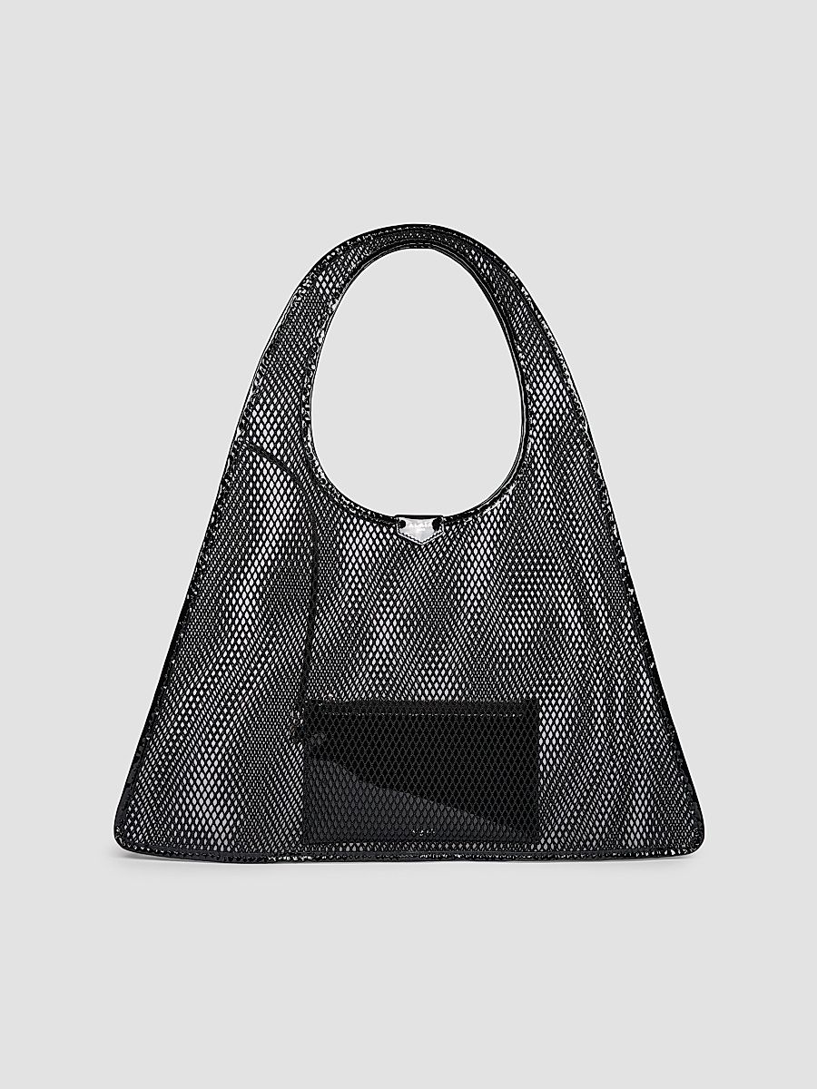 ALAÏA Women's One Piece Mesh Hobo Bag - Black