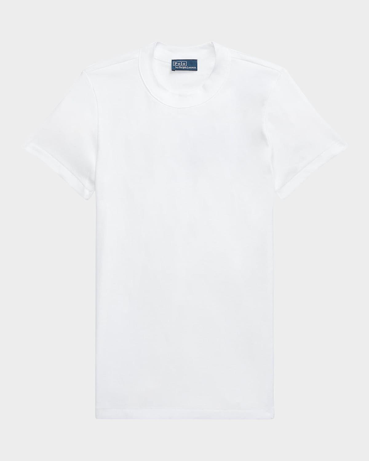 Slim Fit Ribbed Cotton Tee