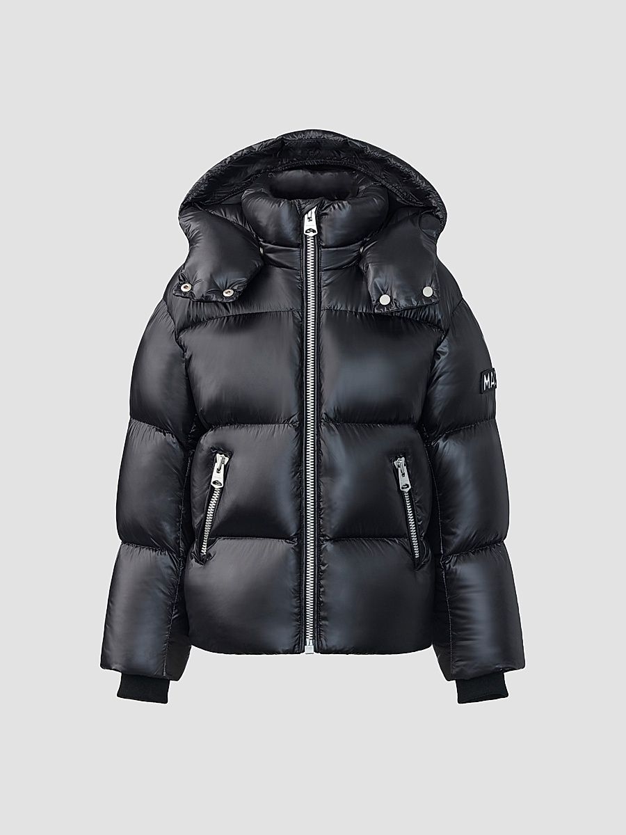 Little Kid's & Kid's Jesse Down Parka - Black - Size 4