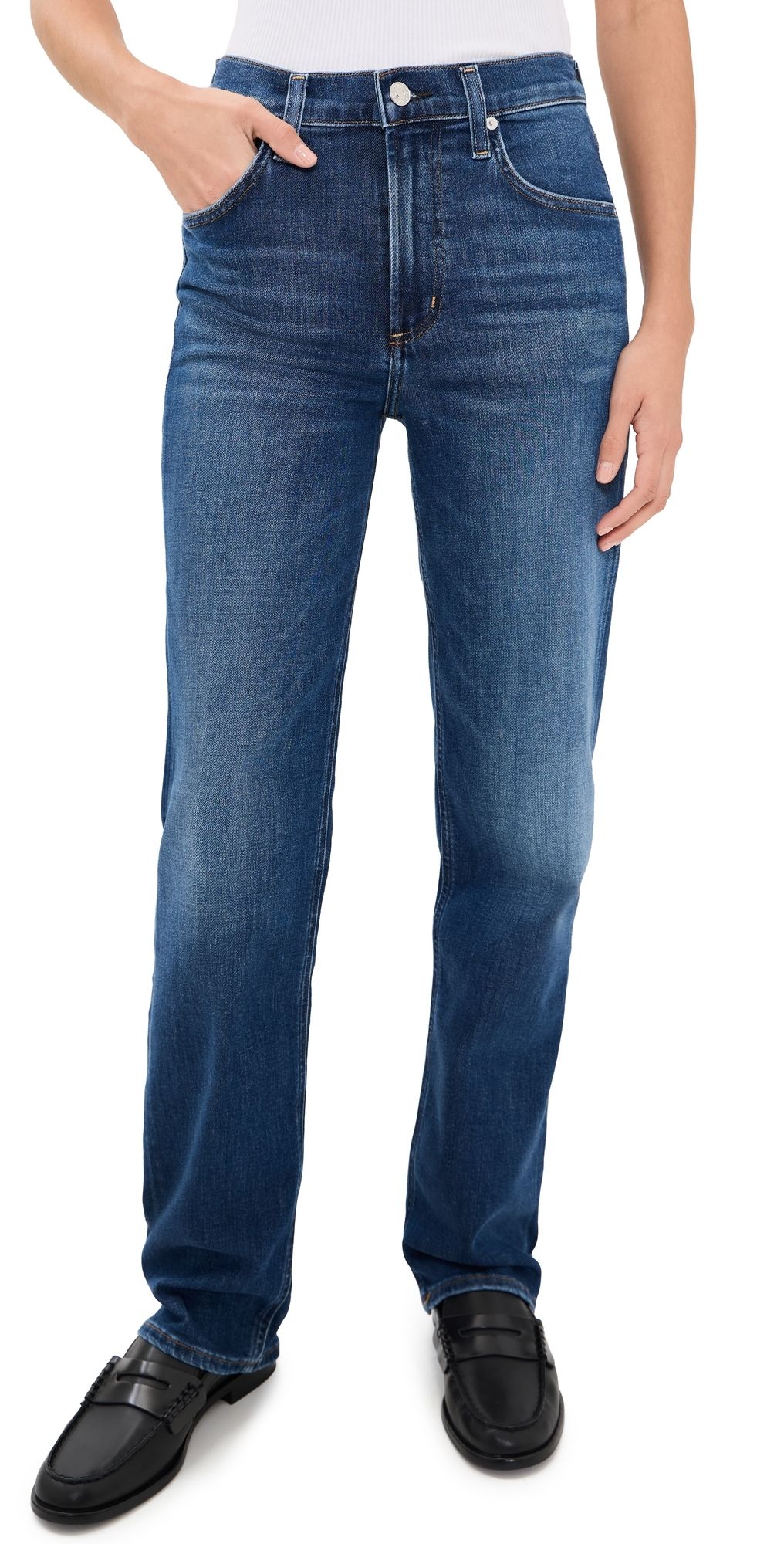 Citizens of Humanity Palma Straight Long Jeans Kitten 33