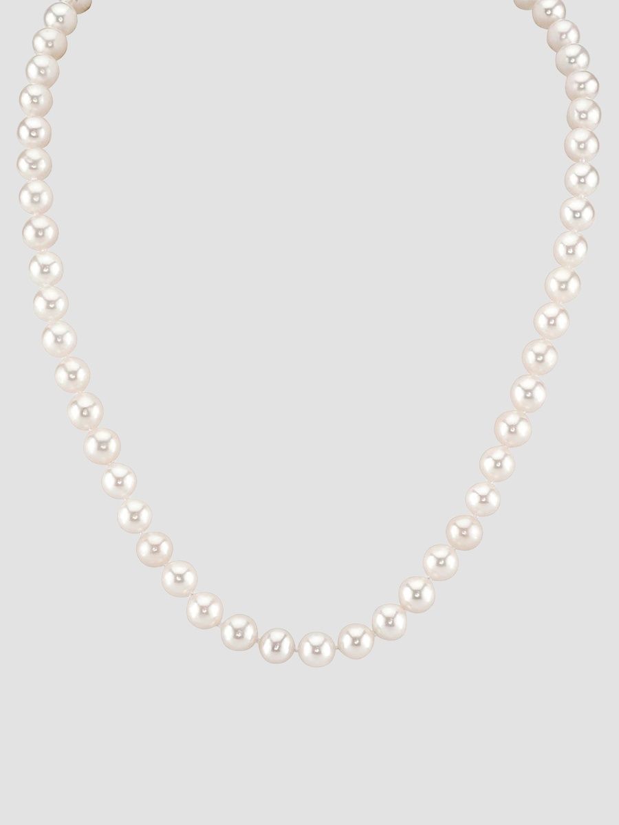 Women's 18K White Gold & Regal Akoya Pearl Necklace/9MM-9.5MM - White Gold