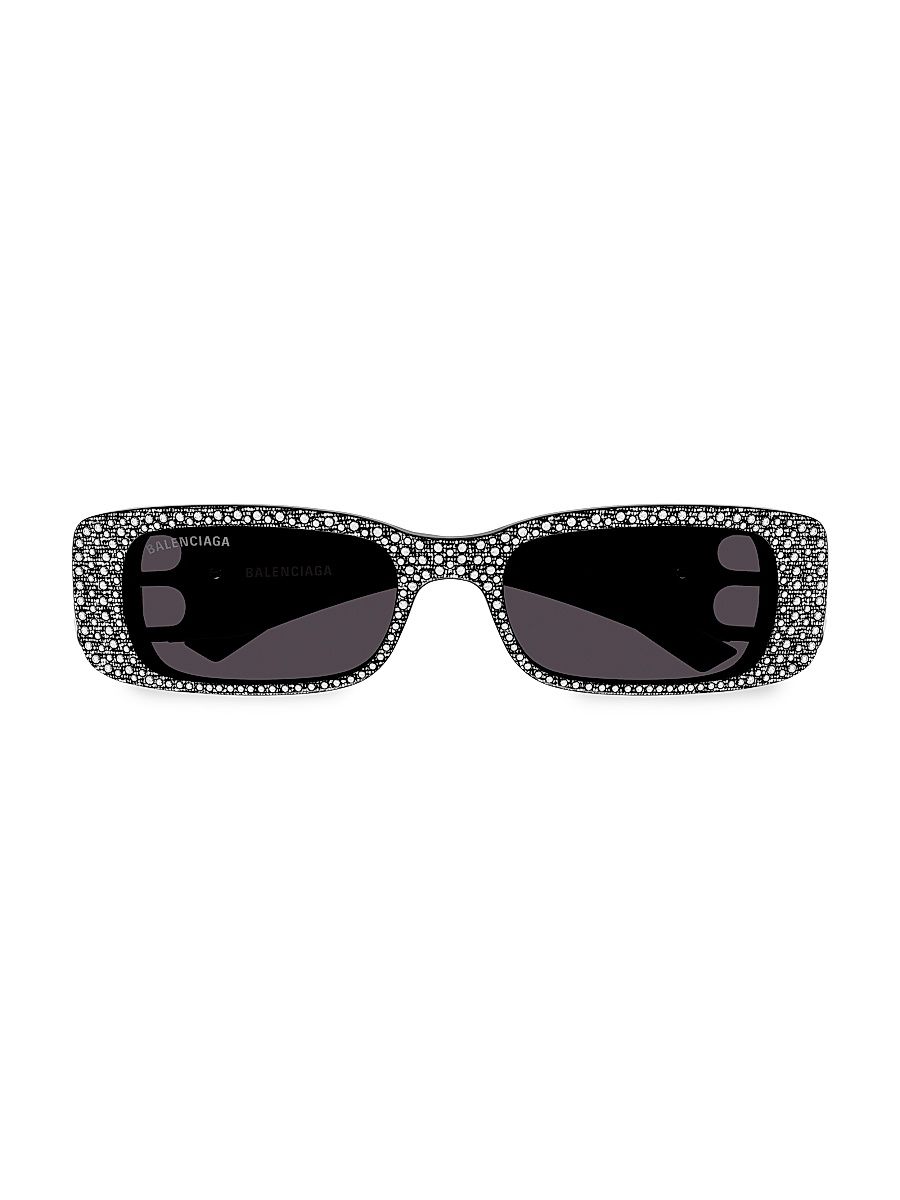 Women's Dynasty 51MM Rectangular Sunglasses - Black