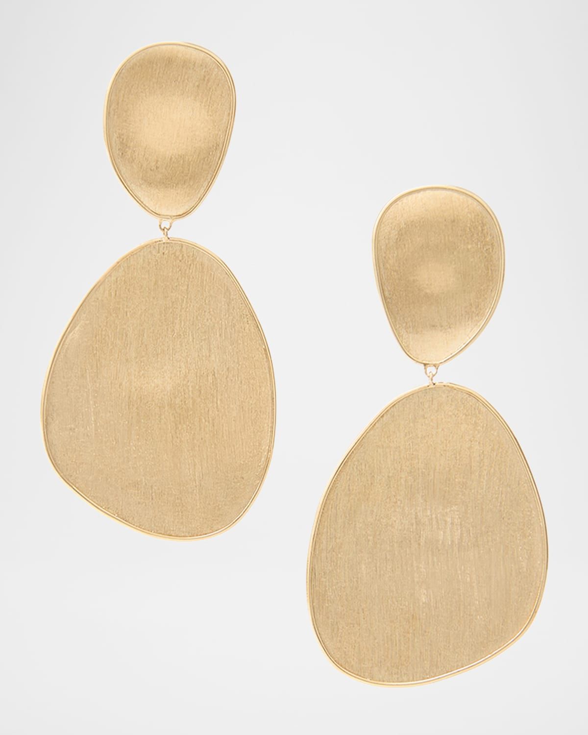 Lunaria 18K Yellow Gold Double Drop Earrings