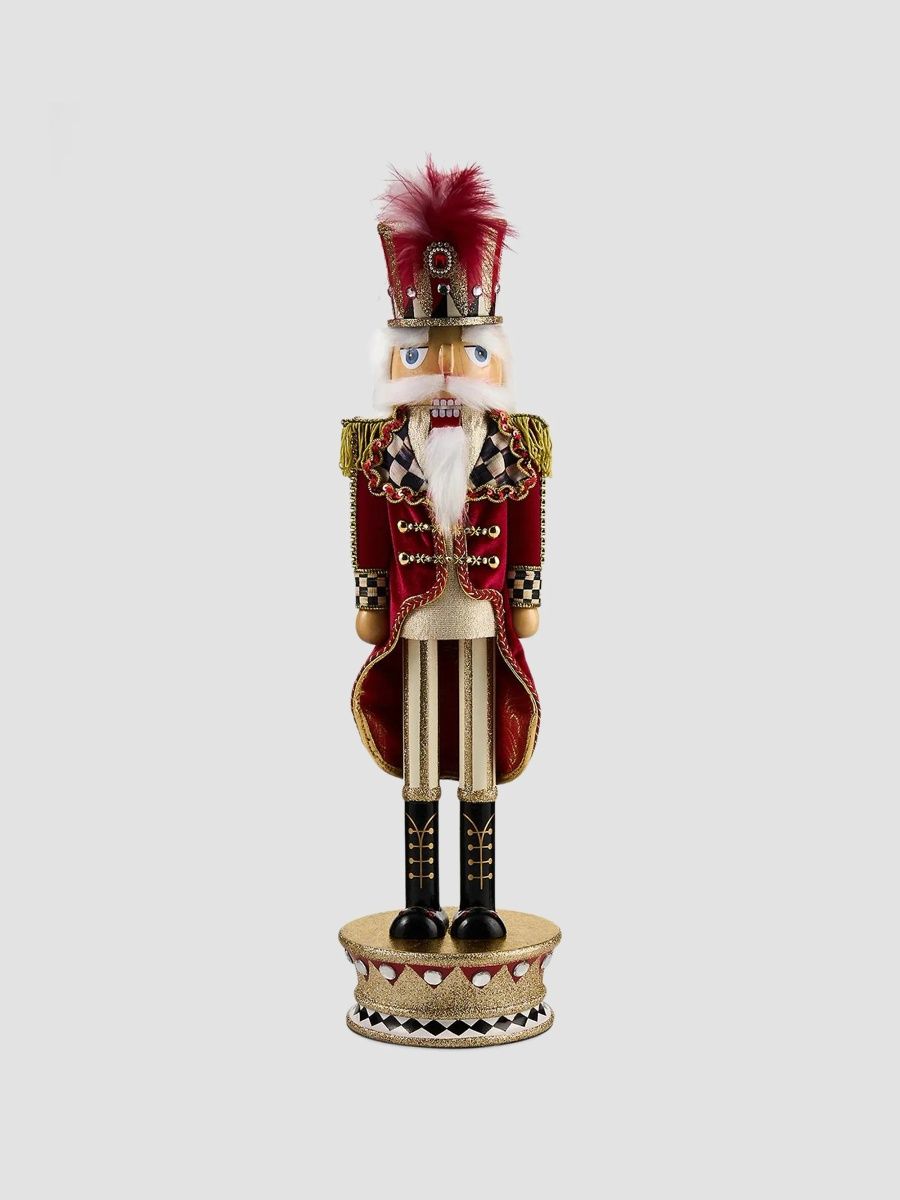 MacKenzie-Childs Traditional Wooden Christmas Nutcracker
