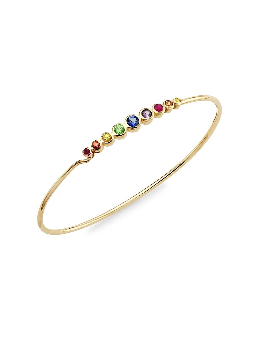 Women's 14K Yellow Gold & Multi-Gemstone Bangle - Yellow Gold