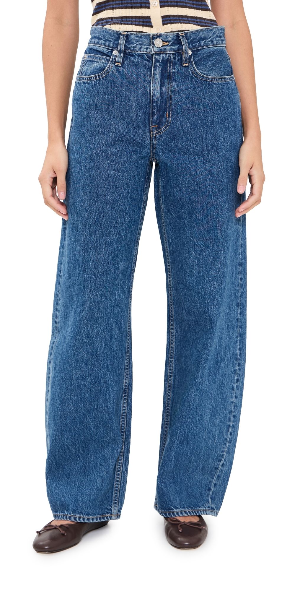 SLVRLAKE Estelle Wide Leg Jeans Start Me Up 30
