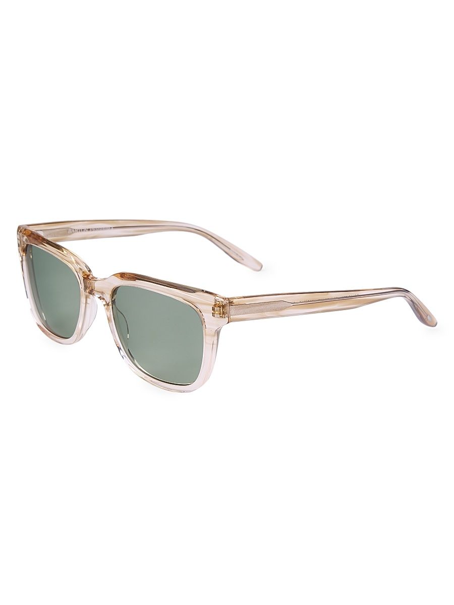 Men's Chisa 52MM Rectangular Sunglasses - Light Brown