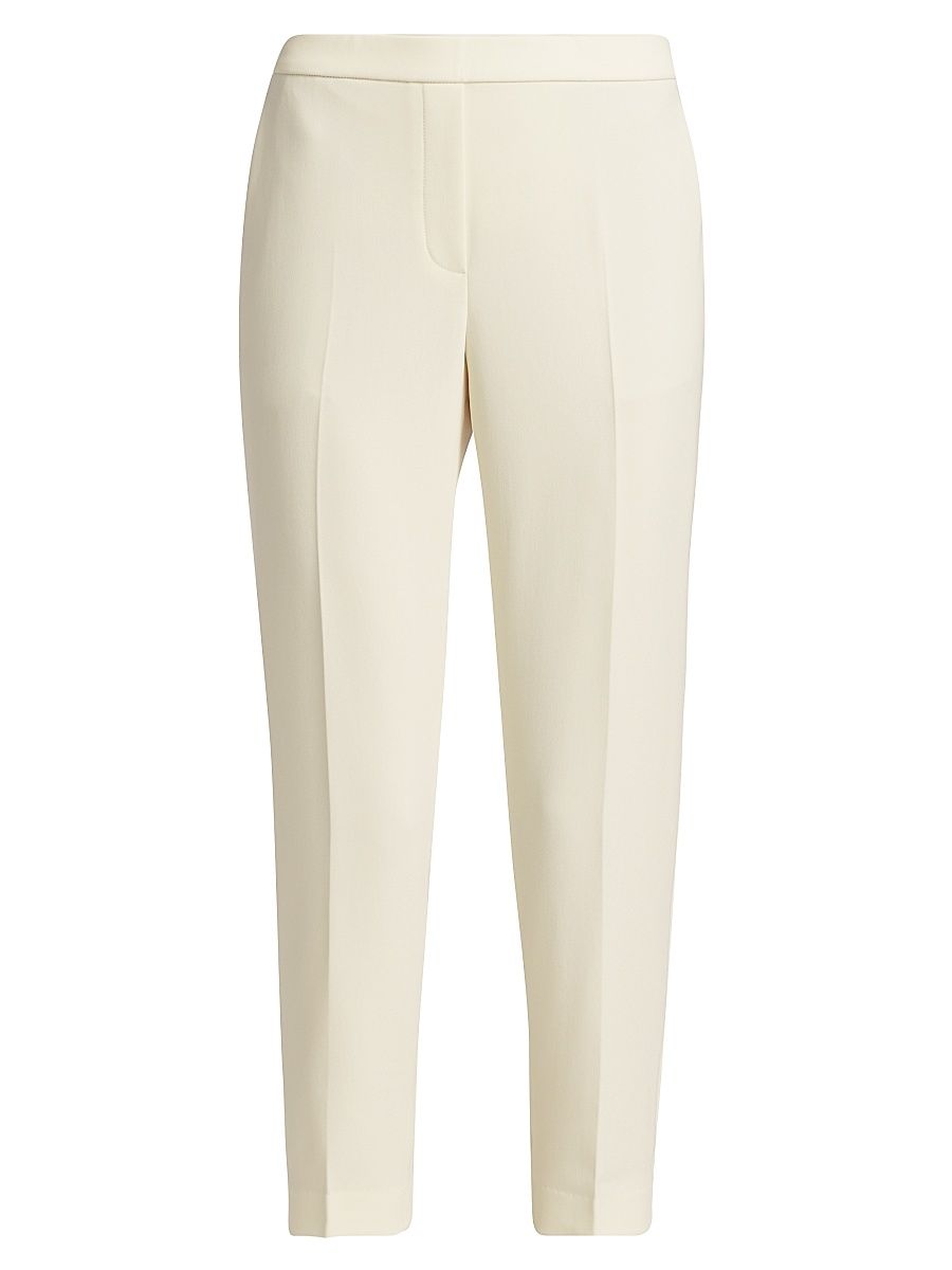 Theory Women's Treeca Pull-On Ankle Trousers - Rice - Size 16