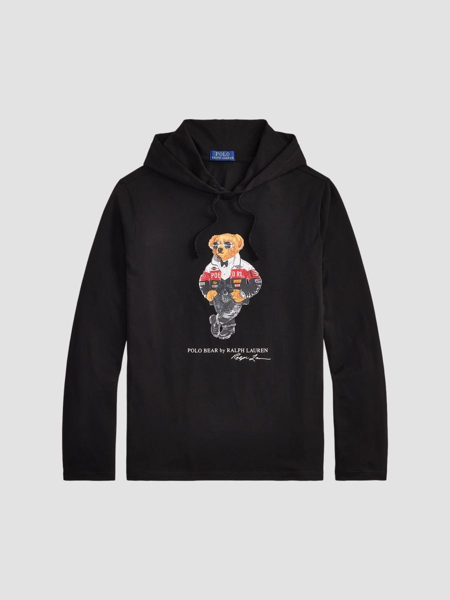 Polo Ralph Lauren Men's Polo Bear Cotton Hoodie - Polo Black - Size XXL