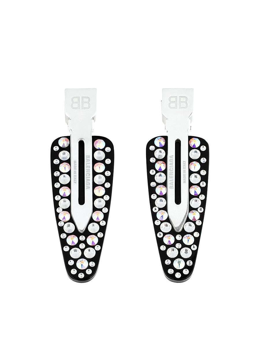Women's Salon BB Clip Set 2 - Silver Black