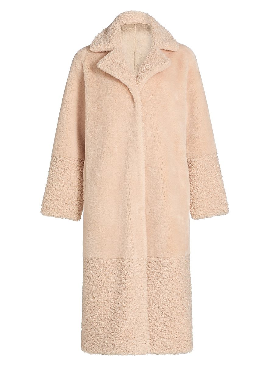 Women's Faux Fur Coat - Beige - Size XL