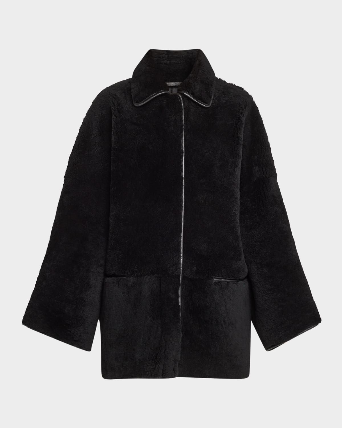 Teddy Lamb Shearling Overshirt Jacket