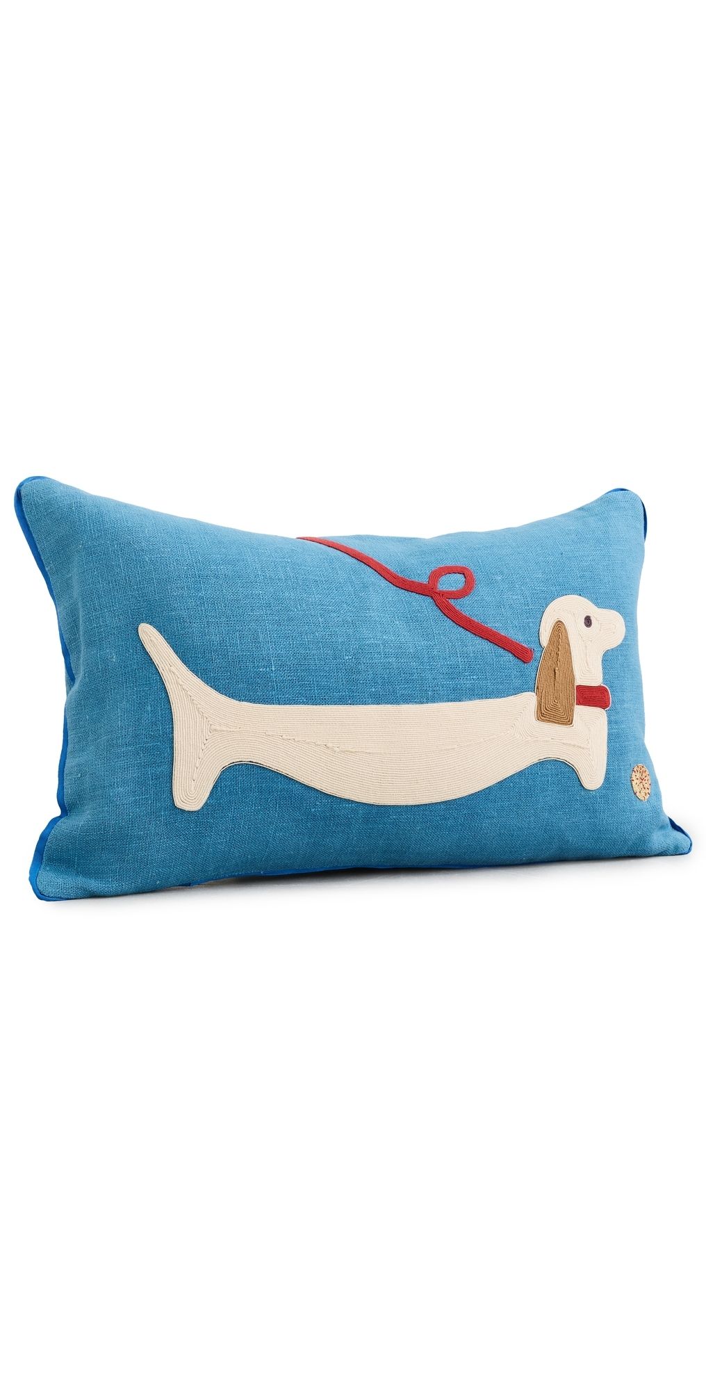 Jonathan Adler Dachshund Pillow Blue One Size