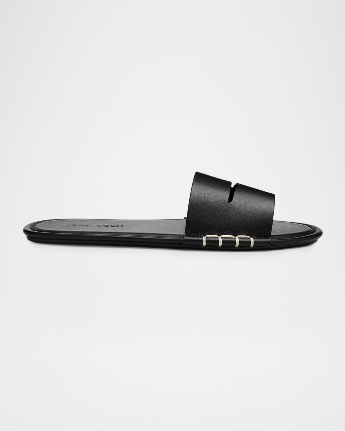 Loafer Leather Slide Sandals