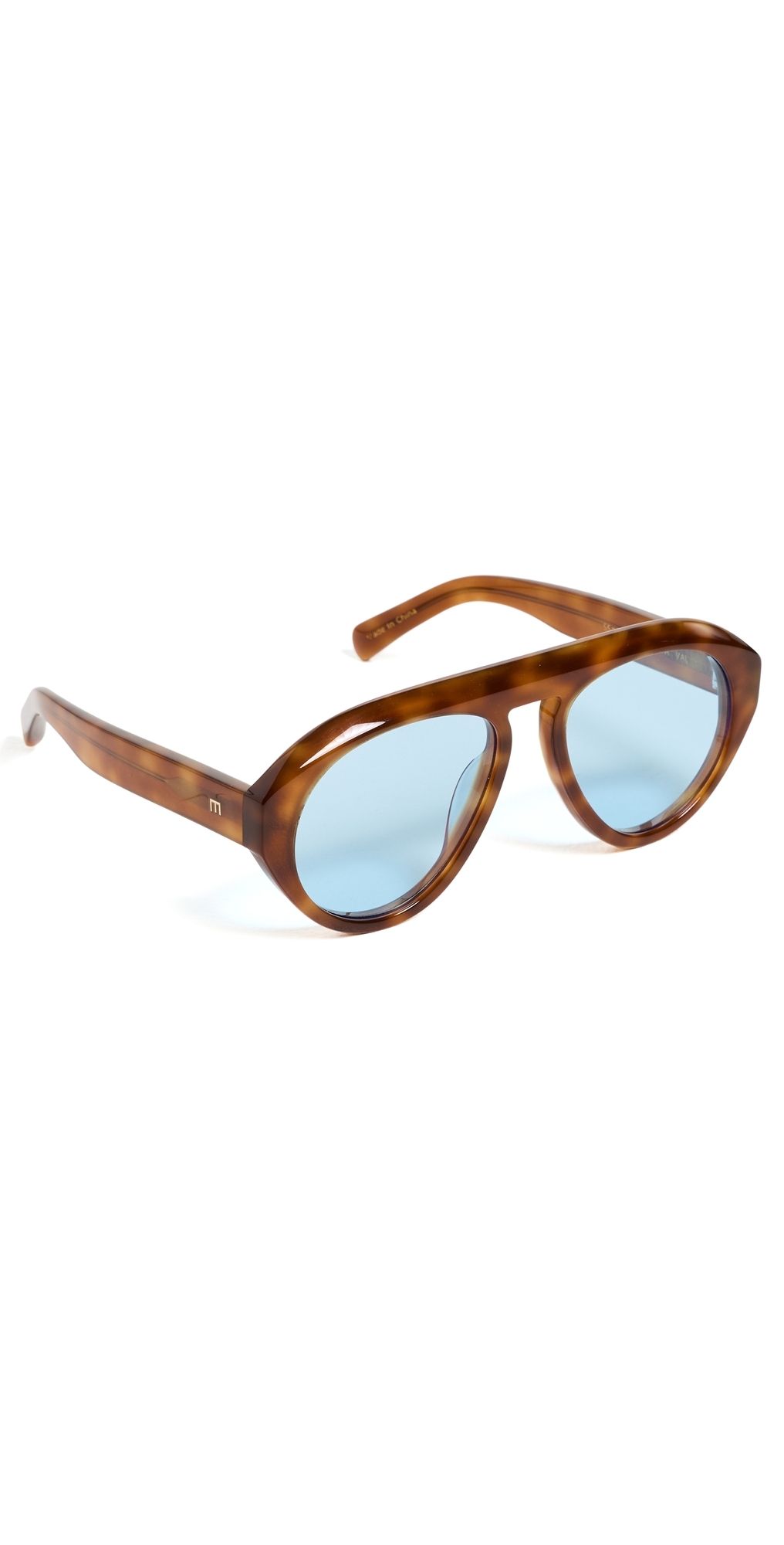 Elisa Johnson Val Sunglasses Light Brown Tortoise One Size