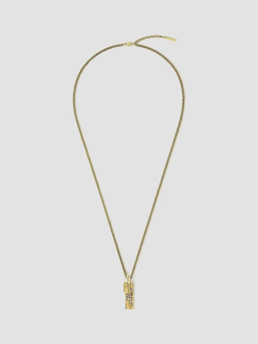 Givenchy Women's Tape Necklace in Metal and Enamel - Antic Golden