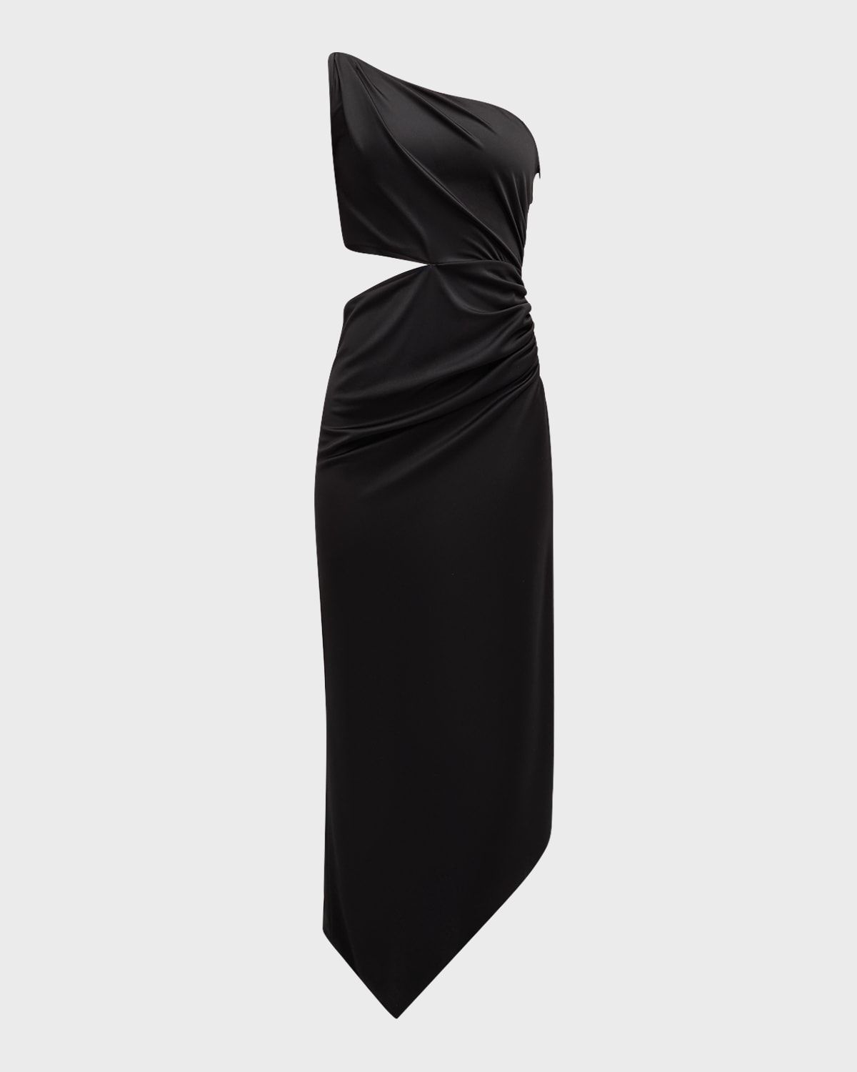 Vania One-Shoulder Cutout Sleeveless Midi Dress