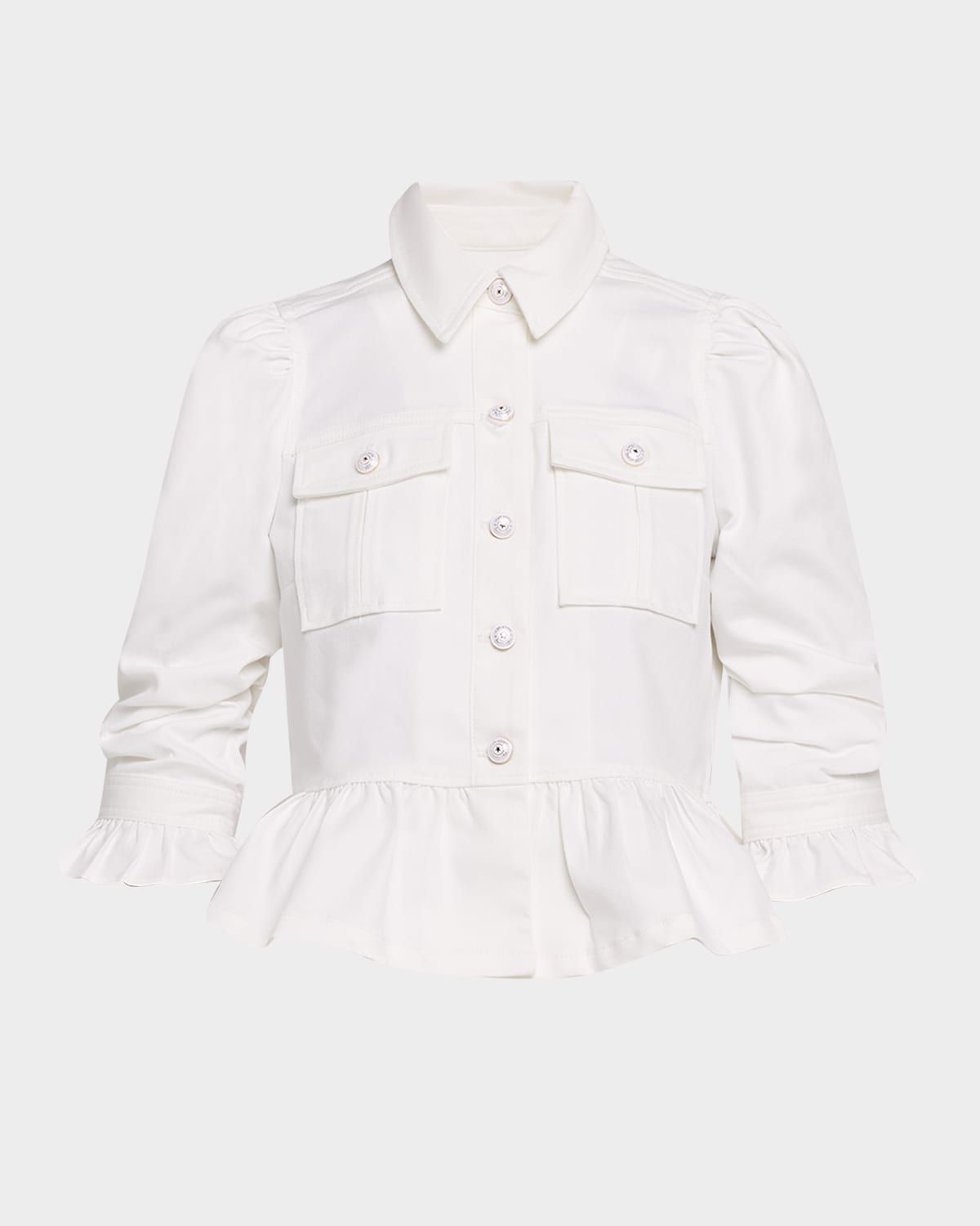 Delanie Denim Peplum Jacket