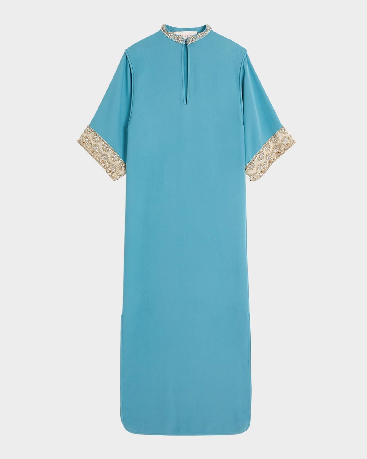 Bead Embroidered Cady Couture Gown