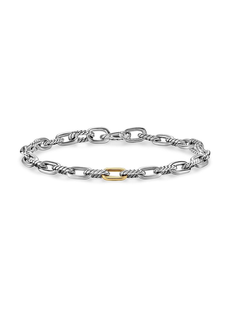 Men's DY Madison Chain Bracelet in Sterling Silver - Silver - Size Medium